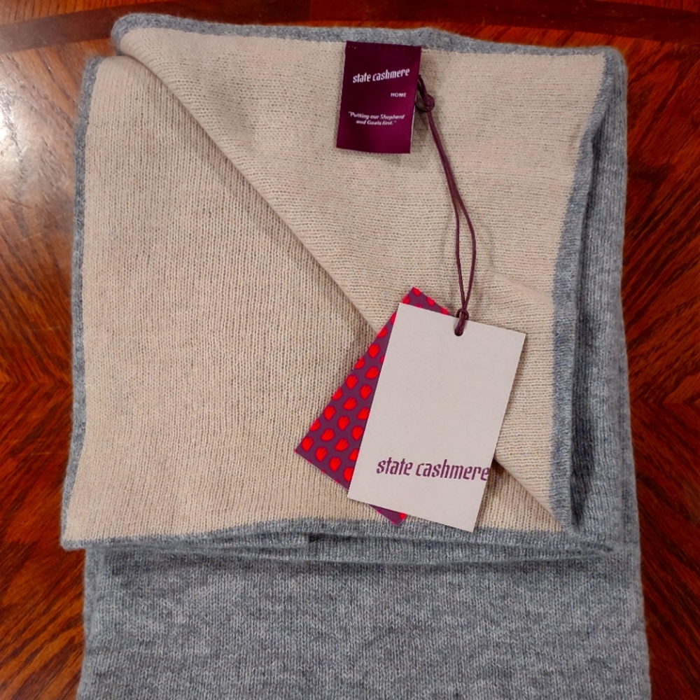Cashmere Throw Blanket or travel Wrap